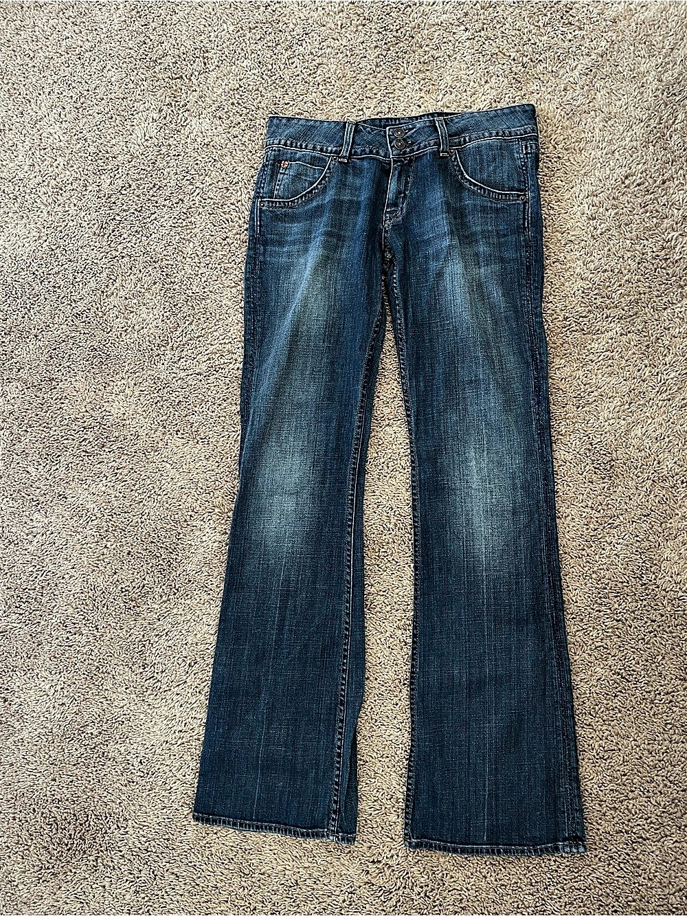 Vintage Y2K Hudson Low Rise Flare Jeans